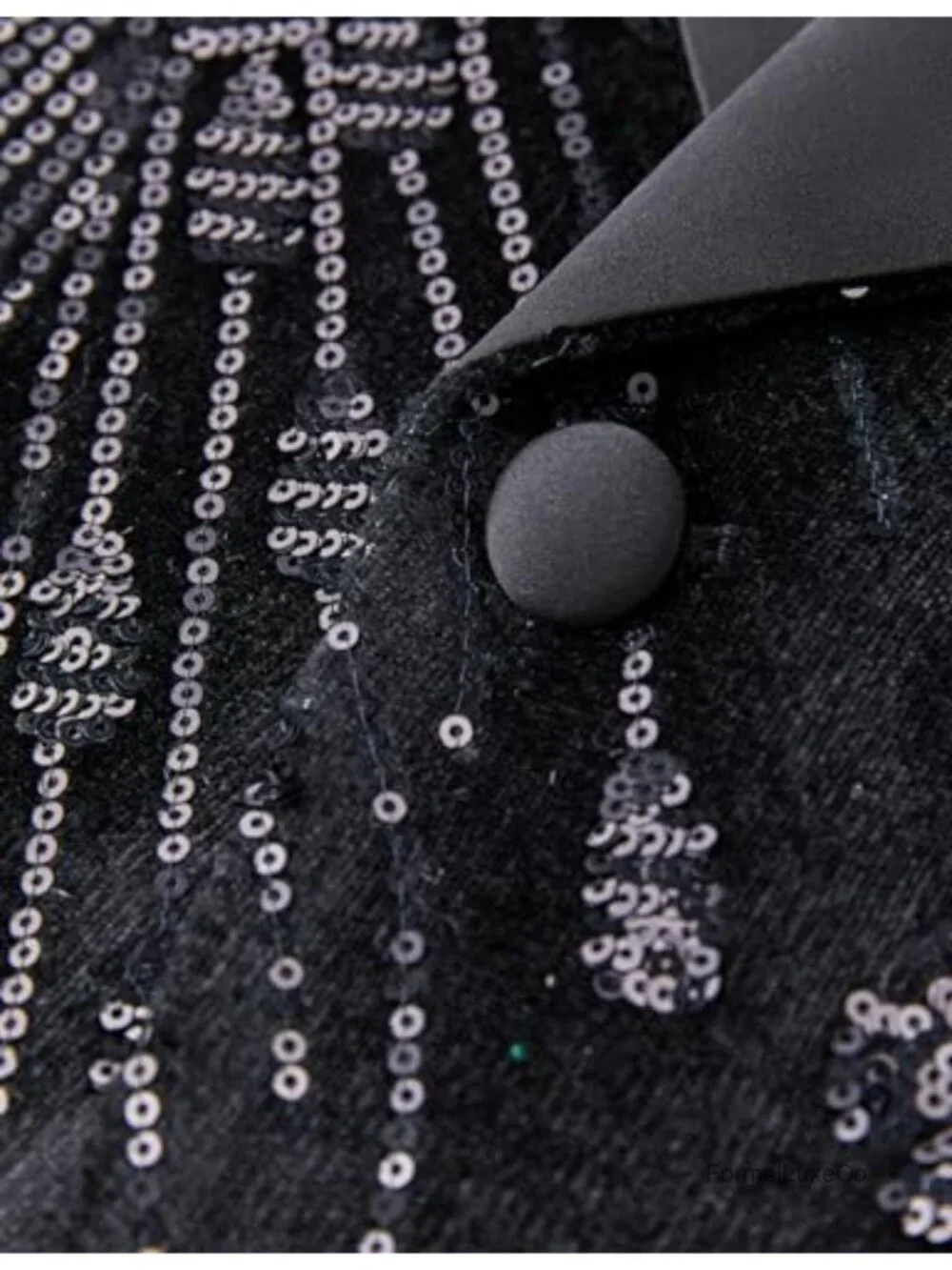 Men's Sequin Velvet Shawl Collar Blazer for Wedding Party